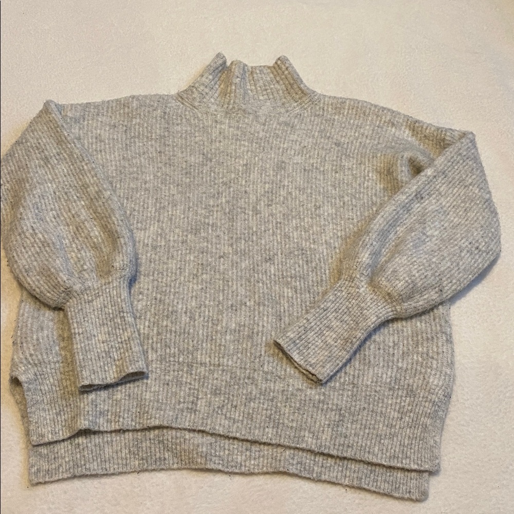 French Connection Light Gray Turtleneck Sweater